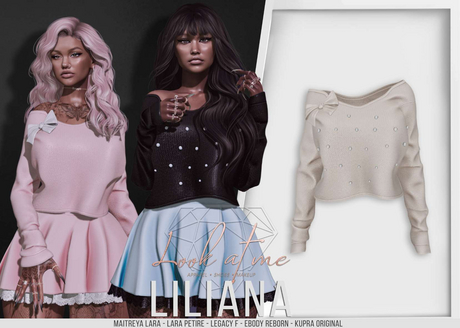 Second Life Marketplace - Look At Me. Liliana : Sweater - Nude